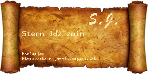 Stern Jázmin névjegykártya